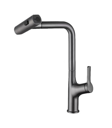 Grifo Cocina Lluvia LH-555 | Cuerpo de Cobre Macizo | Cabezal Extraíble 3 modos de agua