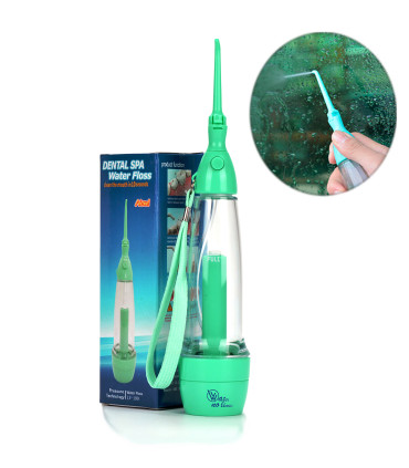 Irrigatore Dentale Portatile da Viaggio LV190 | Senza Batterie né Elettricità | Leggero e Trasparente | Ideale Ortodonzia