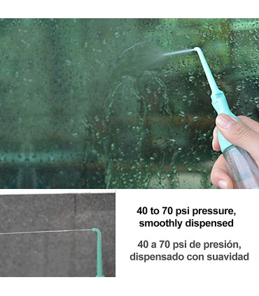 Hydropropulseur Dentaire Portable de Voyage LV190 | Sans Piles ni Électricité | Léger et Transparent | Idéal Orthodontie