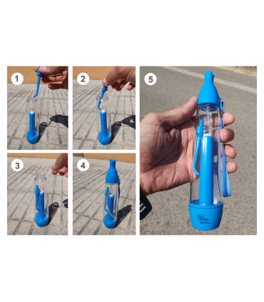 Irrigador Dental Portátil de Viaje LV190 | Sin Baterías, Sin Electricidad | Ligero y Transparente | Limpieza ideal Ortodoncias