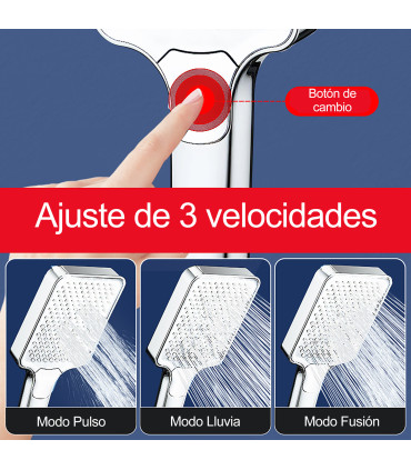 White Square Ceiling & Handheld Shower Pack BL-3003-DZ | Large Format | Overfed Handheld | Water Saving