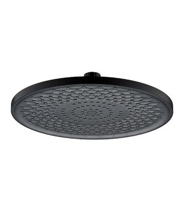 Black Ceiling Shower Head BL-3004-D | 237 Jets | Anti-Limescale Silicone Nozzles | 360° Swivel