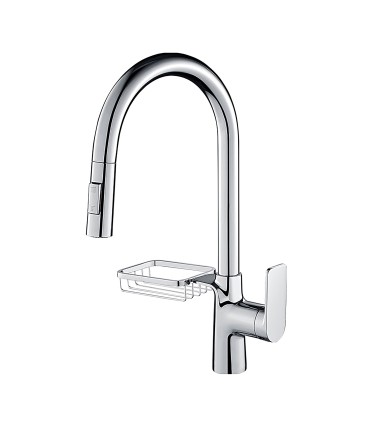 Rubinetto Cucina Water No Limits LH-123 | Griglia Scaffale | Rame Monoleva 2 Vie | Estrabile 2 Modi