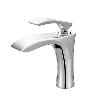 Vaskbänks Blandare LH-8537 | Rostfritt Stål SUS 304 | Enkelhandeds Kallt och Varmt Vatten | Keramisk Ventil