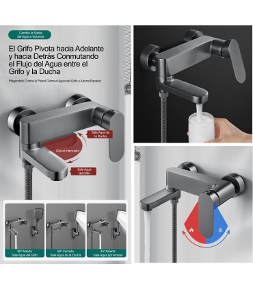 Robinet Douche-Baignoire LH-999 | Cuivre Massif | Monocommande | Cœur Céramique