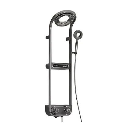 Columna Ducha-Bañera Termostática LH-198 | Cuerpo Grifo de Cobre | Display LED Temperatura y Reloj