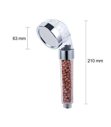 Douche Set met Ablage & Overgevoede Douchekop BL-1001S-ION | Verstelbare Stang | Roestvrijstalen Slang