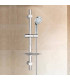 Barra de Ducha Ajustable con Estante BL-1001S | Acero Inoxidable | Ajuste Vertical | Soporte Inclinable para Alcachofa
