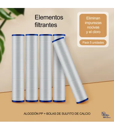 Kit Filtros Algodão com Bolas Chuveiros | Filtragem Micro | Corte Cloro