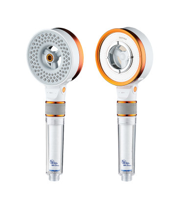 Dual-Face Oxygenation Shower Head Qin CC-FM003 | Pressurized | 3 Water Modes | Improved Cleaning and Degreasing | With Filter
