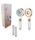 Duschkopf Doppelseitig Sauerstoff Qin CC-FM003 | Druckluft | 3 Wassermodi | Verbessert Reinigung und Entfettung | Mit Filter