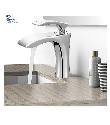 Robinetterie Lavabo LH-8537 | Acier Inoxydable SUS 304 | Monocommande Eau Froide et Chaude | Valve Céramique