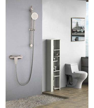 Torneira Chuveiro Water No Limits LH-8908 | Monomando Pêra Longa | Aço Inox SUS 304 | Núcleo Cerâmico