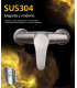 Shower Faucet Water No Limits LH-8908 | Long Lever Single Handle | Stainless Steel SUS 304 | Ceramic Core