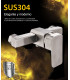 Square Shower Faucet Water No Limits LH-8906 | Single Lever | Stainless Steel SUS 304 | Ceramic Core