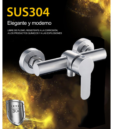 Kran Dusza Water No Limits LH-8904 | Monokomendowy | Stal Nierdzewna SUS 304 | Sercownik Ceramiki