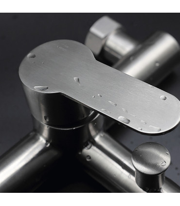 Torneira Banheira-Chuveiro LH-9105 | Monomando | Aço Inox 304 | Núcleo Cerâmico