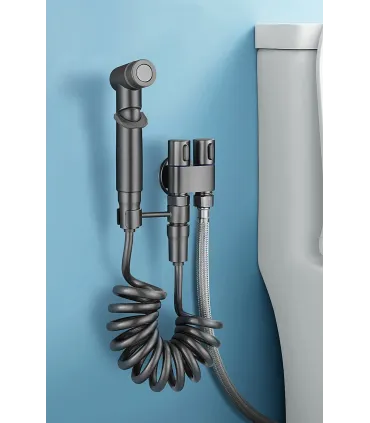 Pulverizador Inodoro o Ducha Higiénica LH-002 | Llave Dual | Cuerpo Cobre | Válvula Cerámica| Tubo 2 m | Presión Ajustable