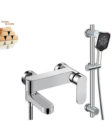 Shower-Bathtub Column Water No Limits LH-999+KIT | Solid Copper | Single Lever | Ceramic Core