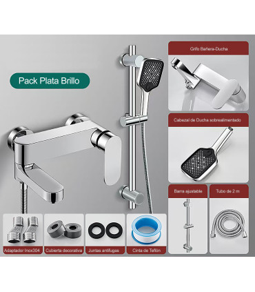 Dusche-Badewanne Säule Water No Limits LH-999+KIT | Massivkupfer | Einhebelarmatur | Keramik-Kern