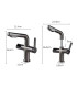 Grifo Lavabo Display Temperatura Dinamo SJ-231| Cuerpo Cobre | Cabezal Extraíble | Altura Ajustable para Lavar Cabezas