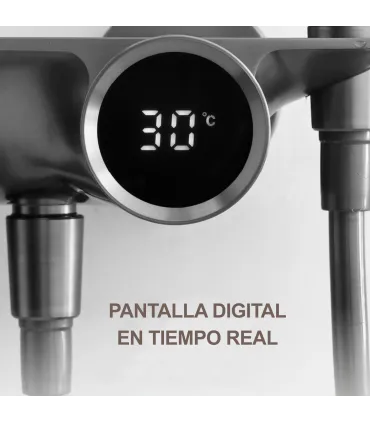 Complete Douche-Badkolom TomaHawk LH-2365 Thermostatisch | Koper | Temperatuurdisplay | Hand- en Plafonddouche