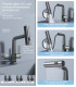 Grifo Lavabo Display Temperatura LH-189 | Cuerpo Aleación | Cabezal Extraíble 3 modos | Altura ajustable Lavar Cabezas