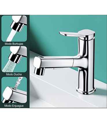 Vertical Water Basin Faucet LH-178 | Solid Copper | Pull-Out | 2 Water Modes | Vertical Water for Dental Rinse