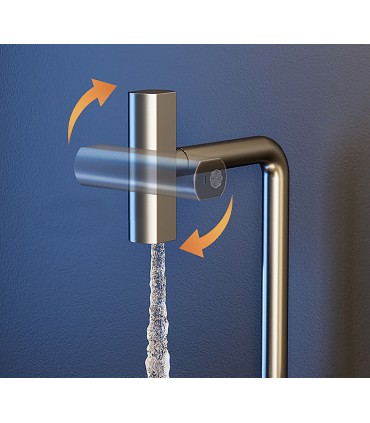 Robinet Cuisine Affichage LH-567 | Cuivre Massif | Thermomètre | Extraible | 3 Modes Eau