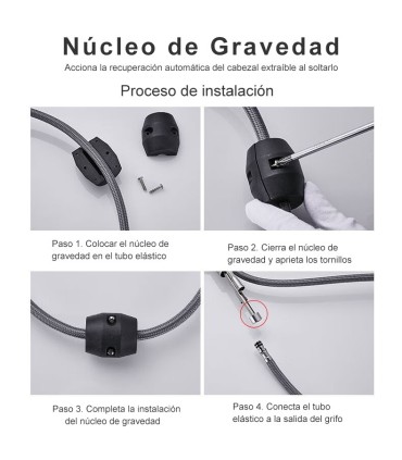 Torneira Lavatório Display LED Temperatura LH-189 | Liga | Extraível 3 modos | Altura ajustável para Lavar Cabeça