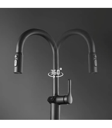 Grifo Cocina Display Temperatura LH-168 | Cuerpo Aleación Zinc | Cabezal Extraíble | Tres modos de Salida de Agua