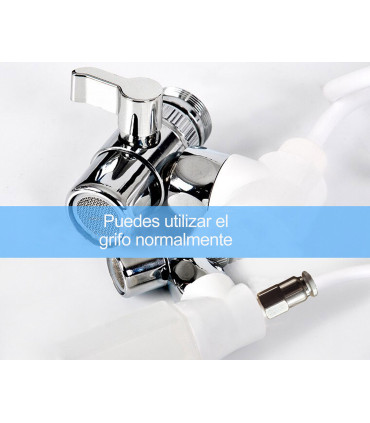 Irrigatore Dentale Standard con Serbatoio Collutorio | Senza Batterie né Elettricità | Pressione Rubinetto | Getto Illimitato