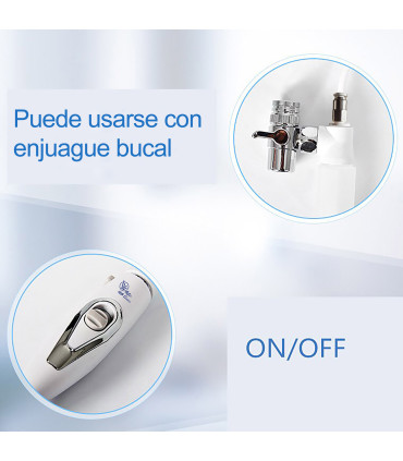 Standard Dental Irrigator with Rinse Reservoir | No Batteries or Electricity | Uses Tap Pressure | Unlimited Jet