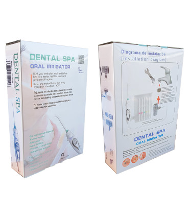 Irrigador Dental Standard con Depósito Colutorio | Sin Baterías ni Electricidad | Con la Presión del Grifo | Chorro Ilimitado