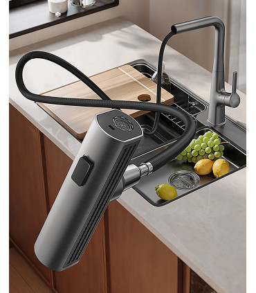 Torneira Chuva LH-555 | Cobre Maciço | Extraível 3 Modos