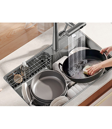 Robinet Pluie LH-555 | Cuivre Massif | Extraible 3 Modes