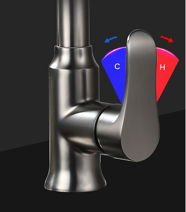 Rubinetto Cucina Water No Limits LH-118 | Ottone Antibatterico | Bocca Estraibile 3 Modi